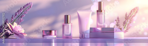 Purple cosmetic perfume for beauty brand