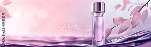Purple cosmetic perfume for beauty brand