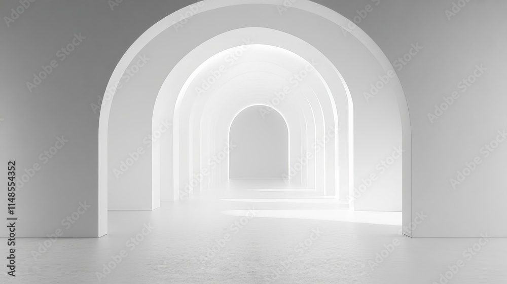 A minimalist background, futuristic with arched openings and soft light, background, eleganting creating a serene atmosphere. A minimalist background, futuristic with arched openings and soft light, background, eleganting creating a serene atmosphere.