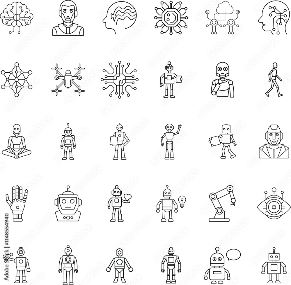 AI, Robotics, Technology, Brain, Human, Network, Innovation, Future, System, Intelligence AI, Robotics, Technology, Brain, Human, Network, Innovation, Future, System, Intelligence