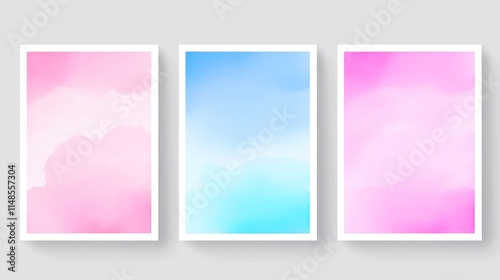 Vibrant Watercolor Background Collection, a diverse assortment of vivid and lively watercolor patterns perfect for enhancing posters, brochures, and flyers with artistic flair.