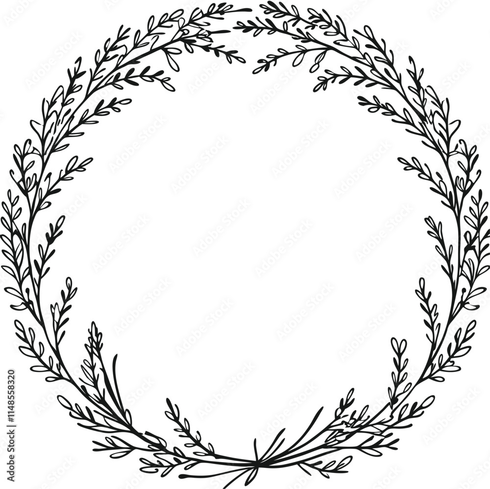Fototapeta premium a beautiful flower ornamental frame