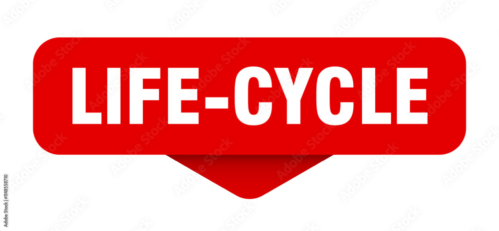 LIFE-CYCLE banner, button, sign LIFE-CYCLE banner, button, sign