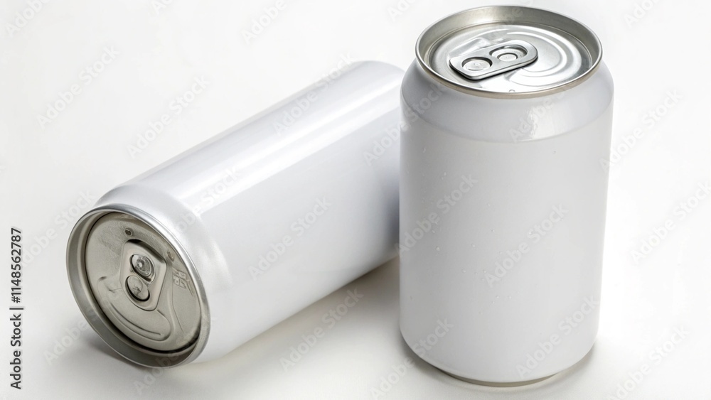 White 500 ml and 330 ml aluminum cans White 500 ml and 330 ml aluminum cans