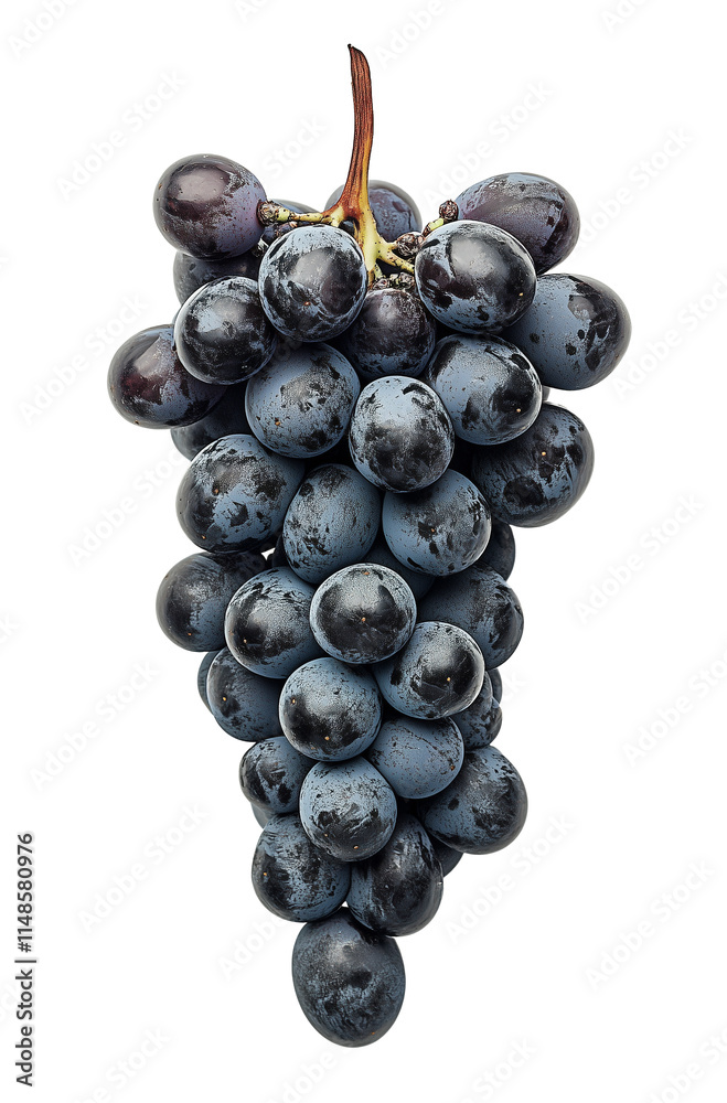 Blue purple grape isolated on white background clipping path Blue purple grape isolated on white background clipping path