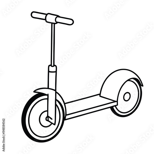 a line drawing of a segway
