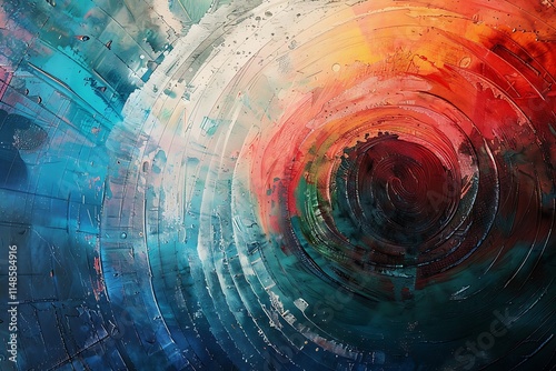 Colorful Circles: Stunning Round Wallpapers to Brighten Your Screen, image of abstract multicolored tunnel, image of abstract multicolored tunnel.


