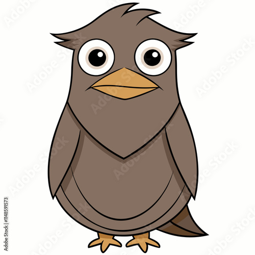 owl cartoon waving photo