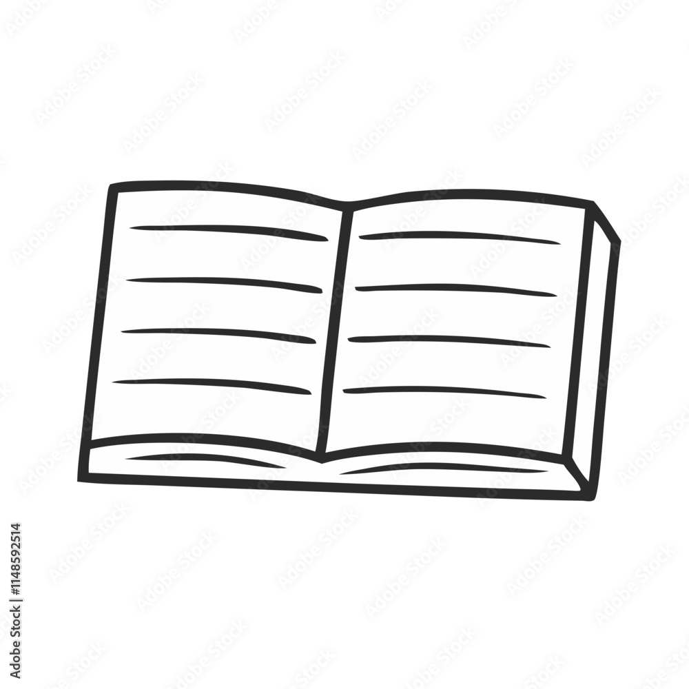 Open Book Vector Graphic, open book illustration. Open Book Vector Graphic, open book illustration.
