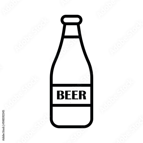 Beer Bottle Icon offers a clean and vibrant graphic, ideal for showcasing refreshing beverages, drink promotions, and casual dining experiences