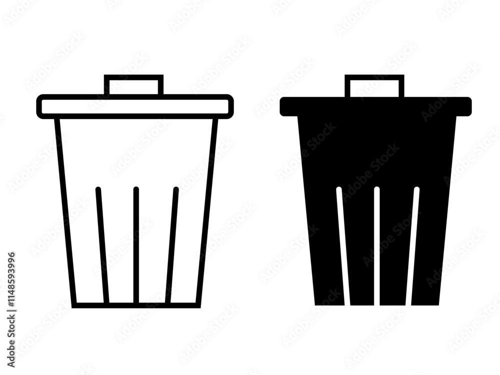 trash container icon on white background
vector trash can icon trash container icon on white background
vector trash can icon