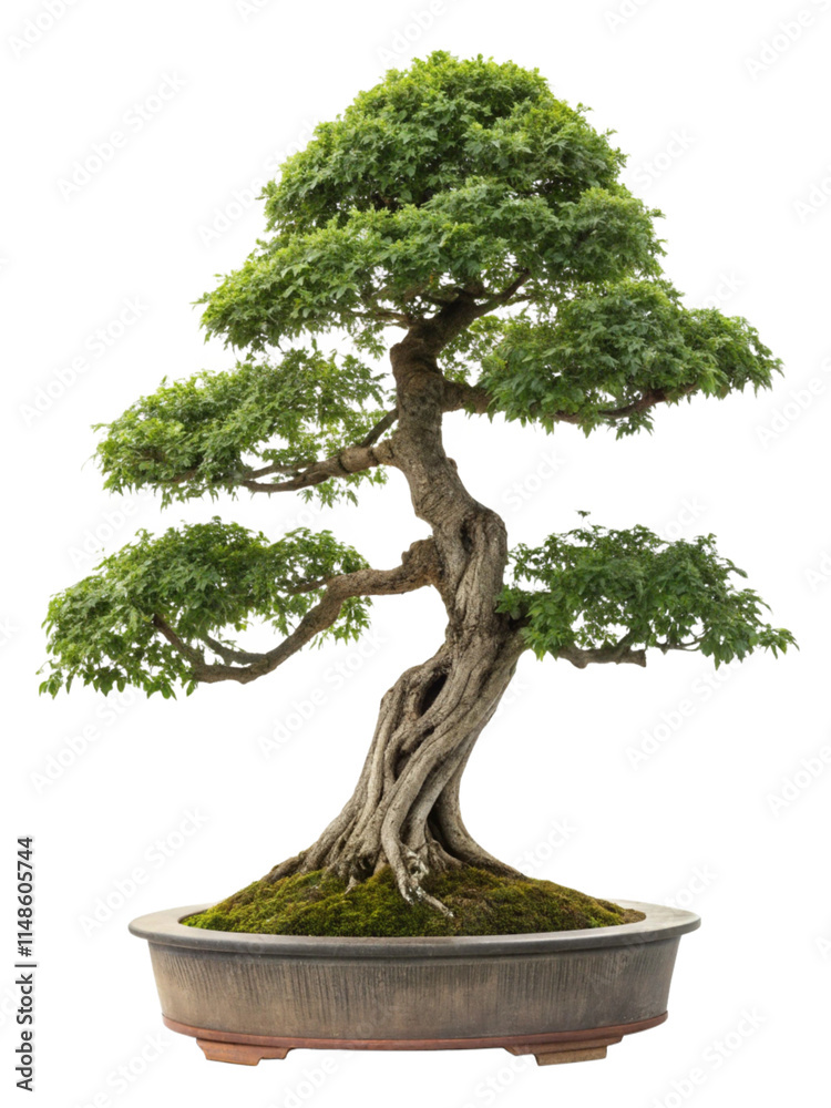 Bonsai isolated on transparent background Bonsai isolated on transparent background