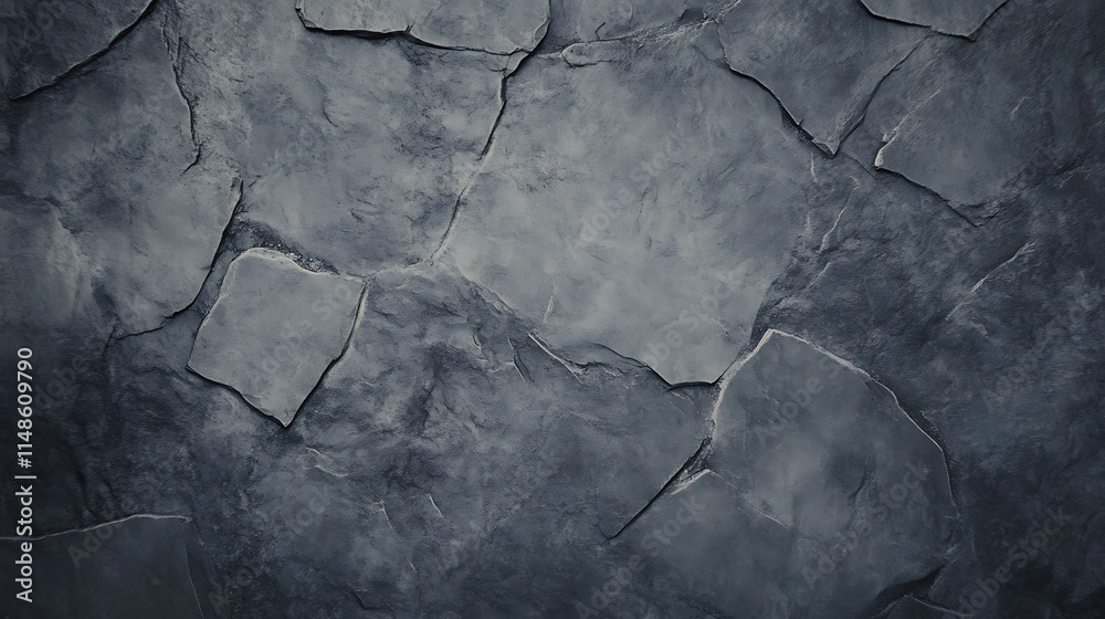 Naklejka premium Textured stone wall surface with rugged edges