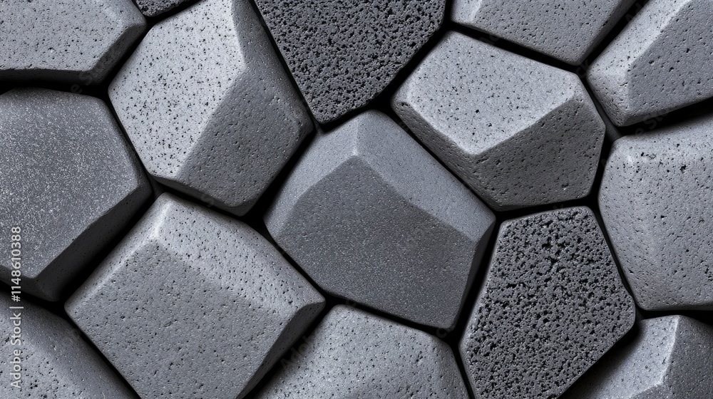 Abstract Grey Stone Texture Irregular Polygonal Pattern Background Abstract Grey Stone Texture Irregular Polygonal Pattern Background