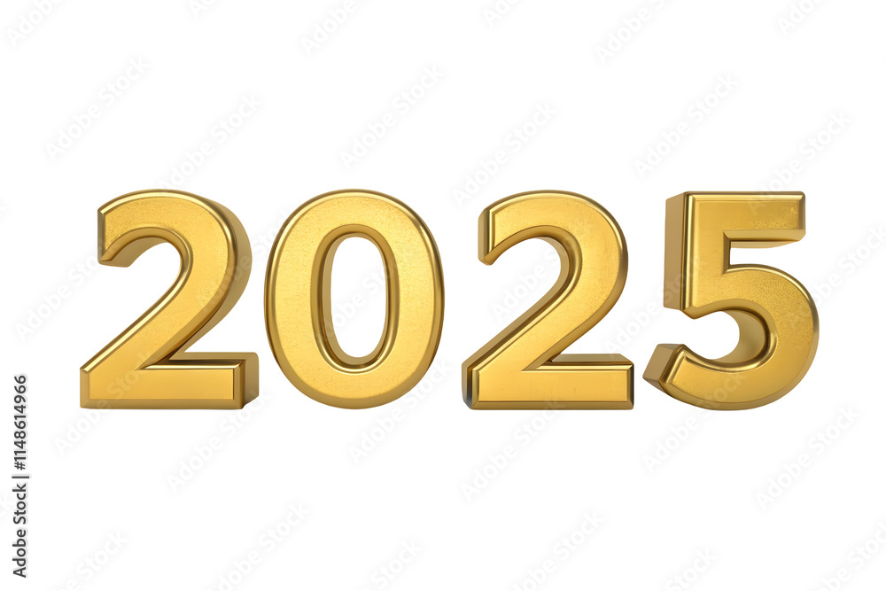 Gold Numbers 2025 With Text For New Year Greeting Card Gold Numbers 2025 With Text For New Year Greeting Card