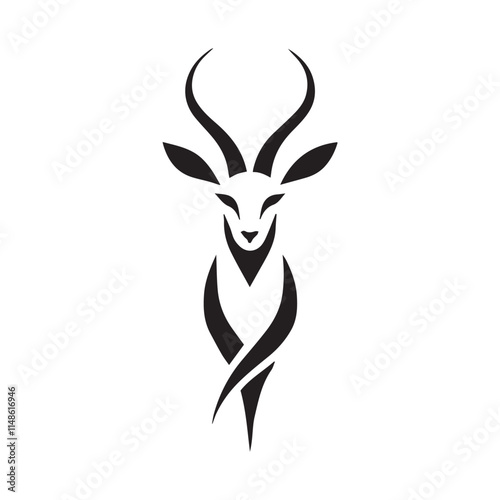 2d antelope logo with white background