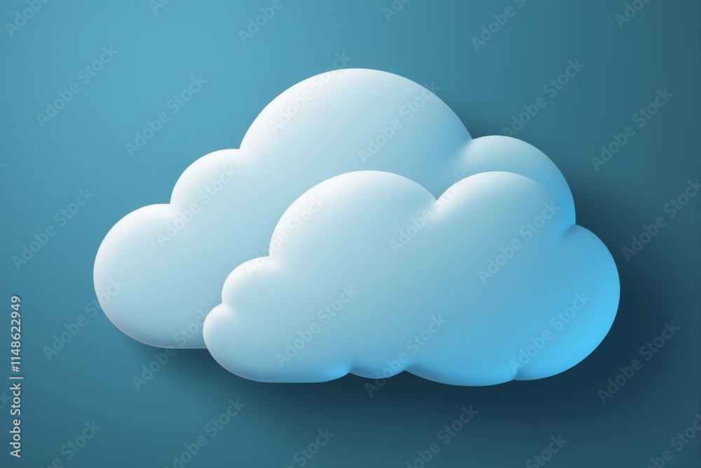 a cloud icon on a blue background a cloud icon on a blue background
