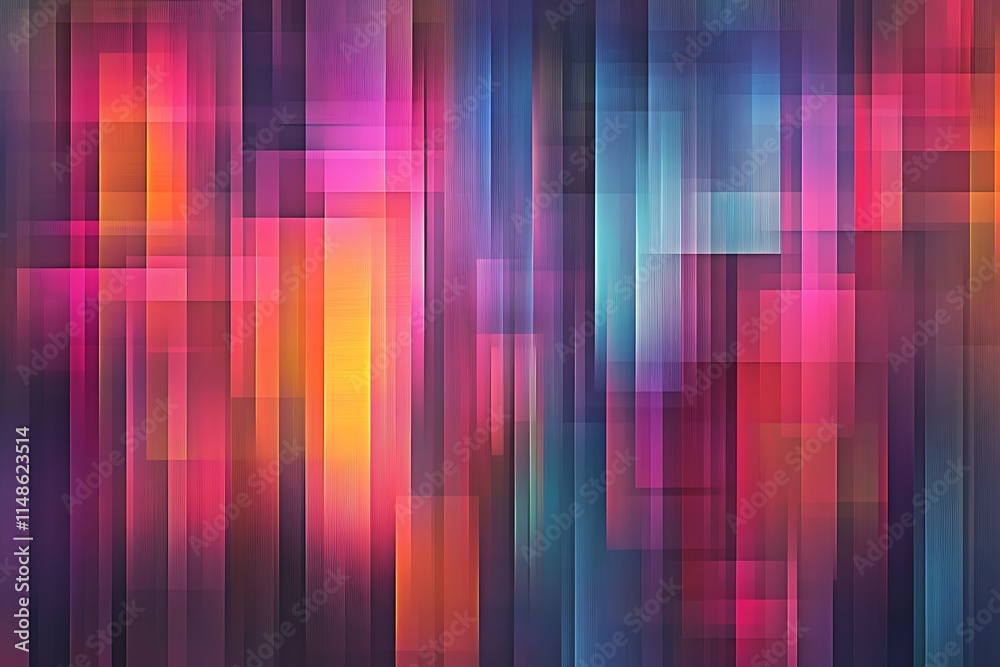 Abstract Colorful Geometric Rectangular Pattern Design Abstract Colorful Geometric Rectangular Pattern Design