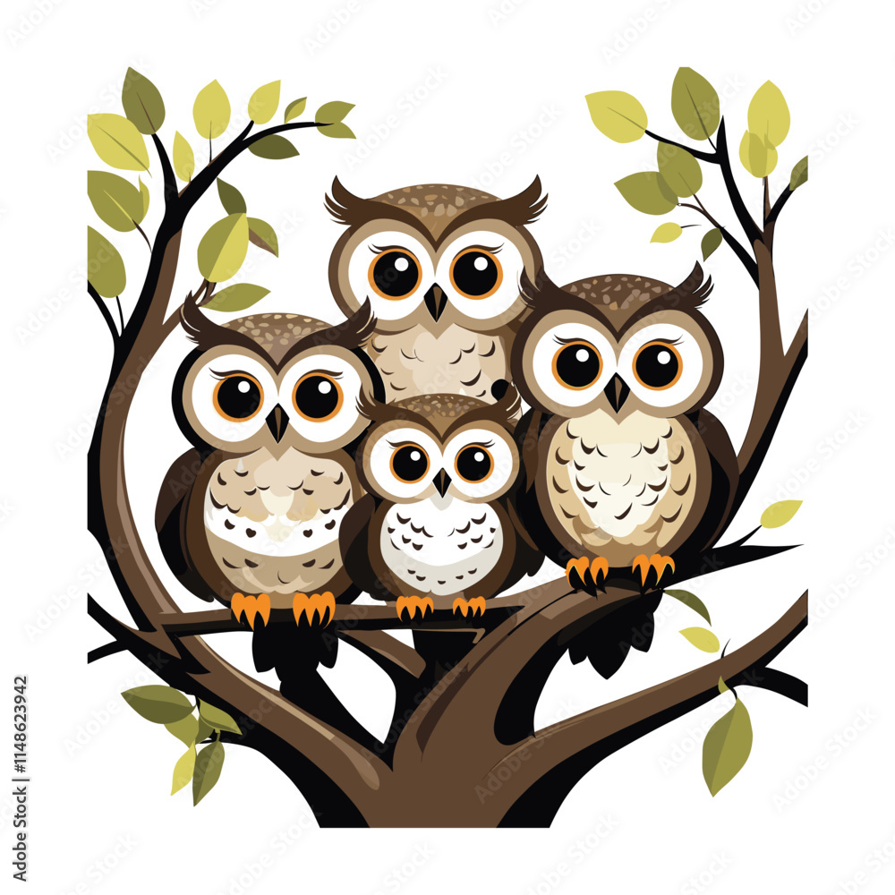Obraz premium Baby animals vector illustration