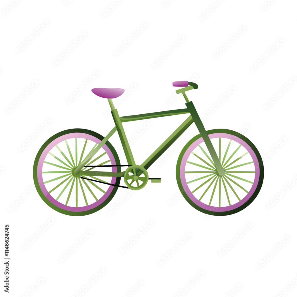 Fototapeta premium bicycle isolated on white
