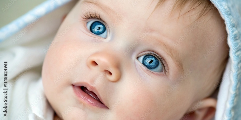 Child's face. Amazing and beautiful blue eyes of baby Child's face. Amazing and beautiful blue eyes of baby