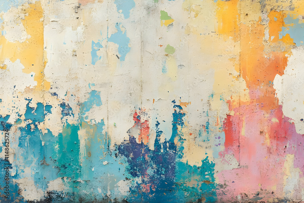 Fototapeta premium Abstract Colorful Wall Texture Background