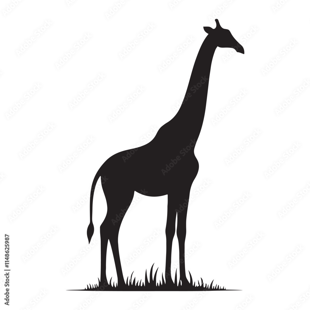 Detailed giraffe silhouette for versatile design needs - Giraffe black vector
Detailed giraffe silhouette for versatile design needs - Giraffe black vector