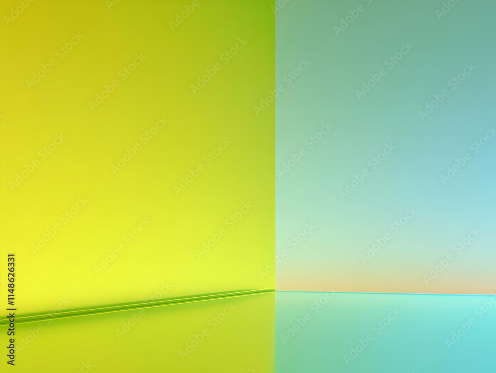 Naklejka premium Abstract 3D Green Gradient Background