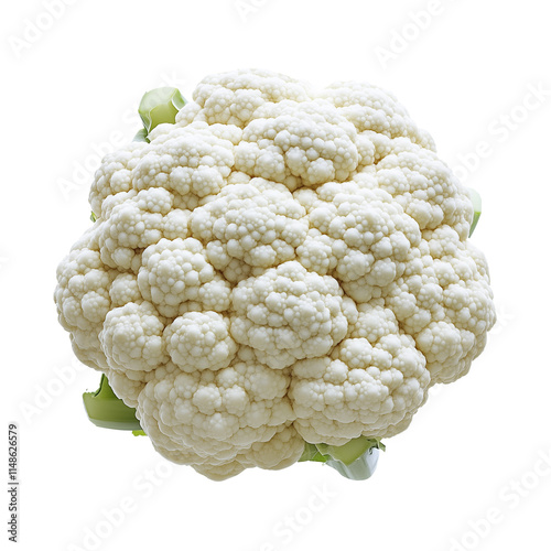  freshcauliflower isolated on white background clipping path photo