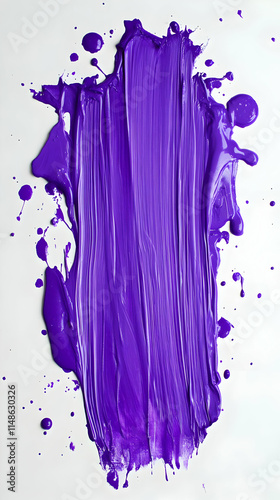 Purple Paint Splatter Abstract Illustration
