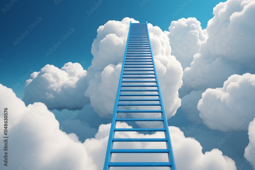 a ladder leading to the clouds a ladder leading to the clouds