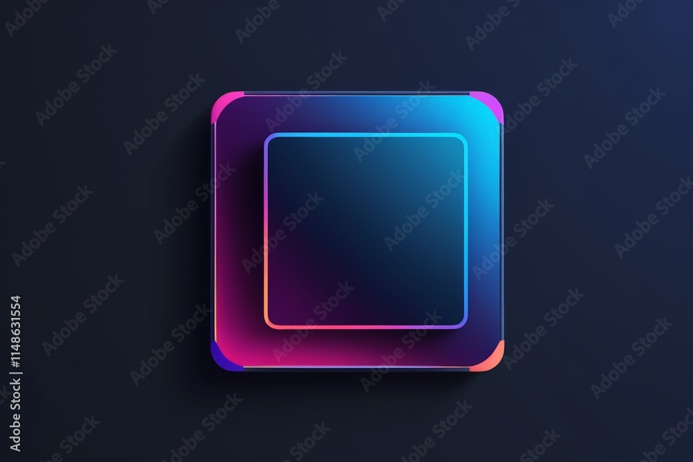 a square icon with a gradient gradient effect a square icon with a gradient gradient effect