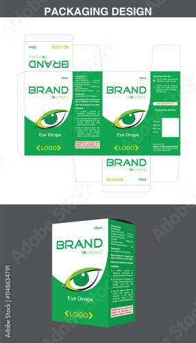 Eye Drops Medicine Packaging Box Design