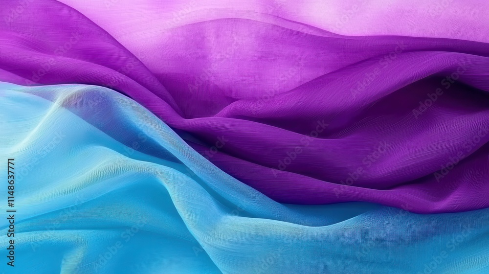 Fototapeta premium Elegant Purple and Blue Soft Fabric Texture for Background Design