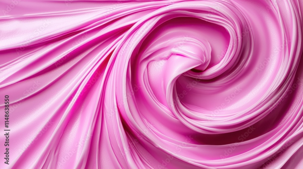Obraz premium Soft Pink Satin Fabric Texture with Elegant Flowing Swirls