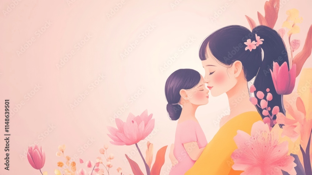 Mother's Day concept. with copy space. Mother's Day concept. with copy space.