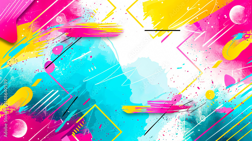 Fototapeta premium Abstract gradient pink and blue digital background with smooth textures and creative artistic space for text or design