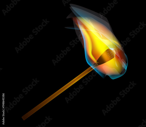 burning match