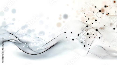World Braille Day celebrates braille as a language of communication and innovation. Abstract Dynamic Flow of Dots Forming a Wave in Soft Colors