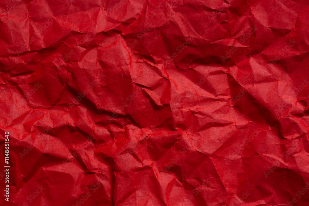 custom made wallpaper toronto digitalClose-up of red crumpled paper texture,wrinkled red paper texture,Rectangular crumpled sheet of red paper on a white isolated background