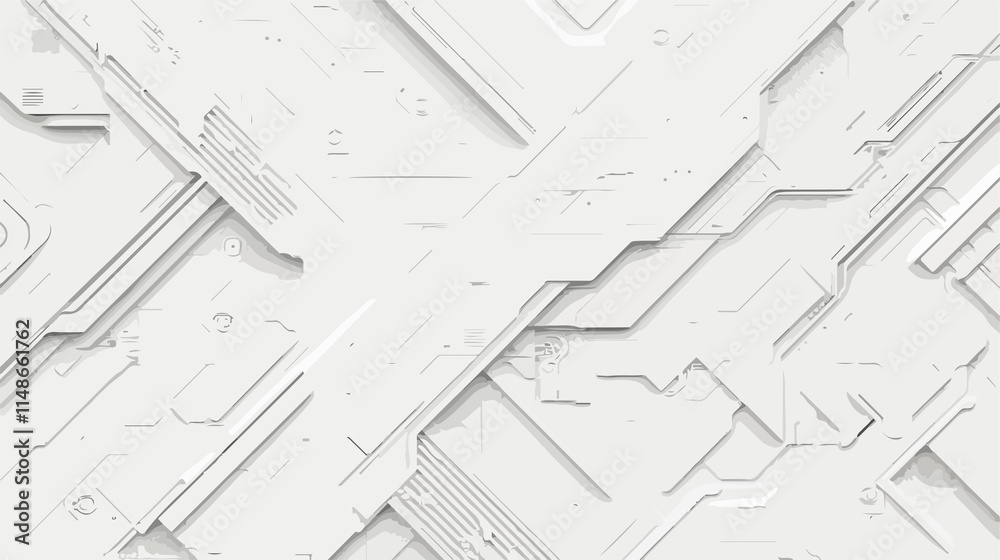 Futuristic White 3D Vector Background Design for Technology Projects Futuristic White 3D Vector Background Design for Technology Projects