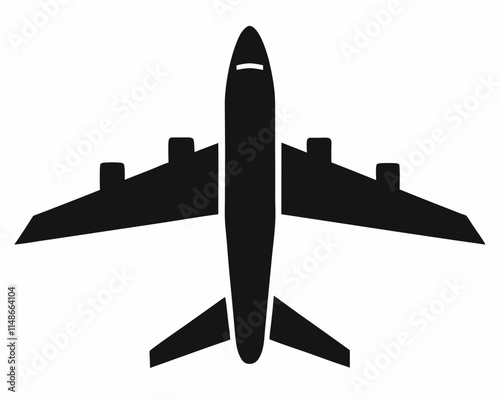 plane silhouette ,plane ico vector