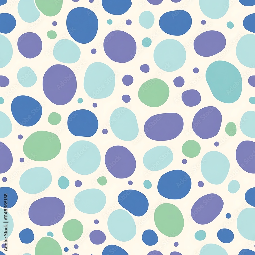 Seamless Pastel Pebble Pattern Seamless Pastel Pebble Pattern