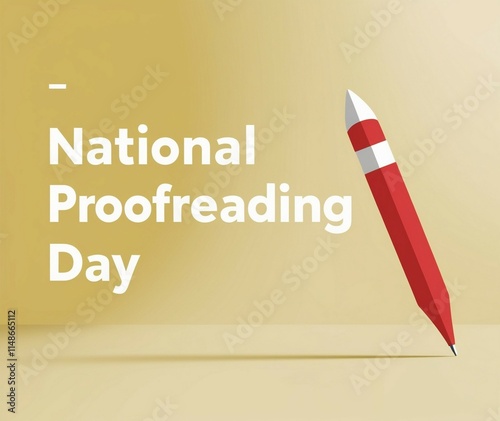 Graphic Design for National Proofreading Day with Bold Text photo