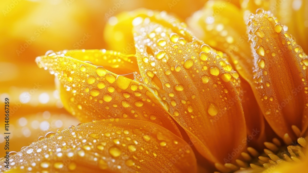 Macro photography of bright sunflower petals nature close-up vibrant environment nature concept Macro photography of bright sunflower petals nature close-up vibrant environment nature concept
