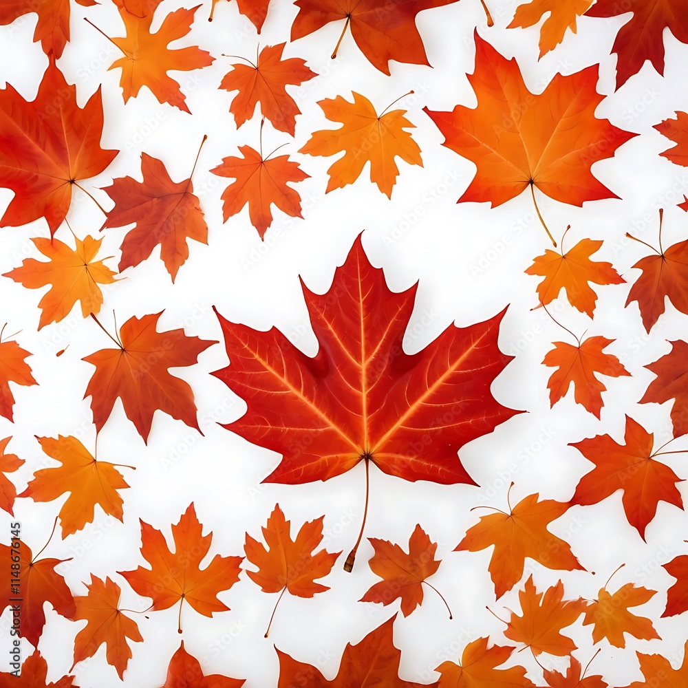 Obraz premium Close up on leaf isolated