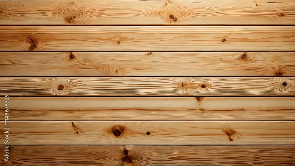 Fototapeta premium Natural warm tone wooden plank background, offering a rustic and textured surface ideal for various creative and professional applications.