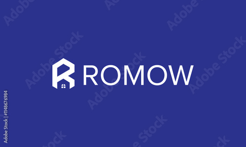 R Real estate logo realtor logo property logo design vector template