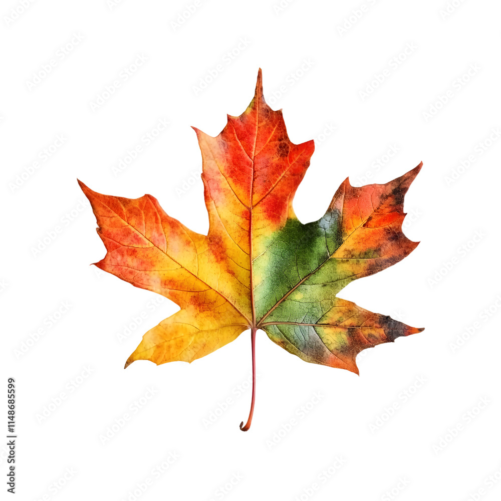 A Maple leave isolated on a transparent background. A Maple leave isolated on a transparent background.