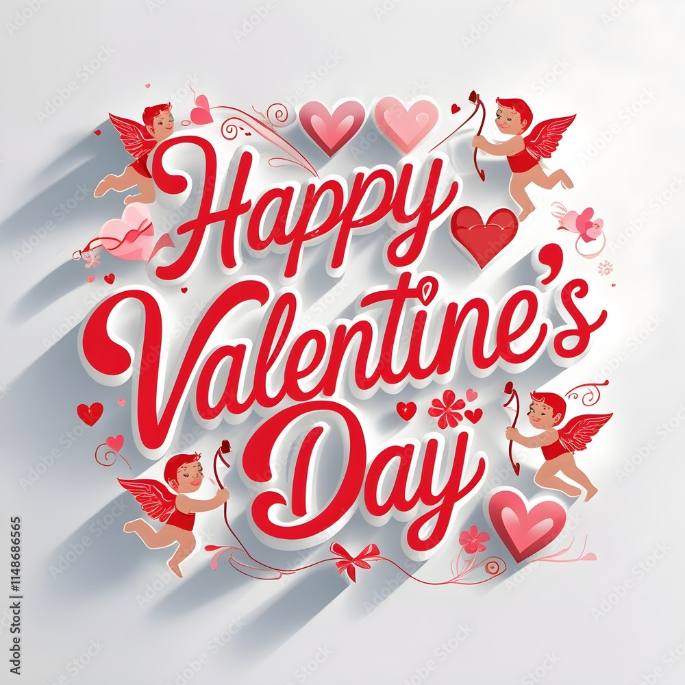 Romantic Valentine's Day Background with Hearts and Elegant Design for Love-Themed Projects Romantic Valentine's Day Background with Hearts and Elegant Design for Love-Themed Projects